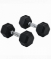 Hexagonal Dumbbells Kit Weight Lifting Exercise for Home Fitness 2x8kg HOMCOM