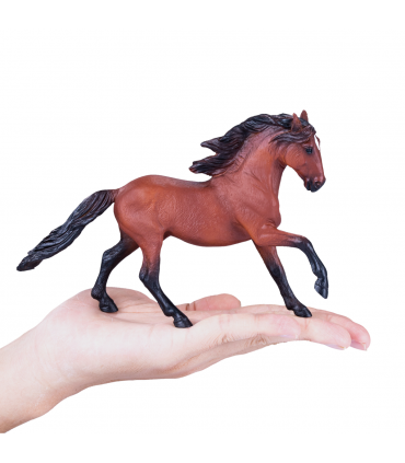 Lusitano Bay Horse Toy  Realistic Equestrian Model