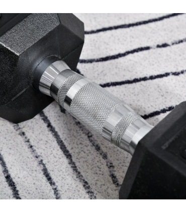 Hexagonal Dumbbells Kit Weight Lifting Exercise for Home Fitness 2x8kg HOMCOM