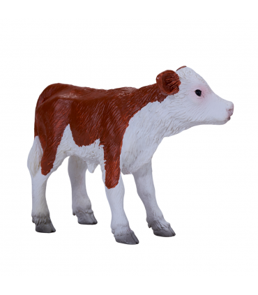 Hereford Calf Toy  Farm Animal Figurine