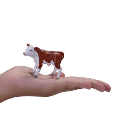 Hereford Calf Toy  Farm Animal Figurine