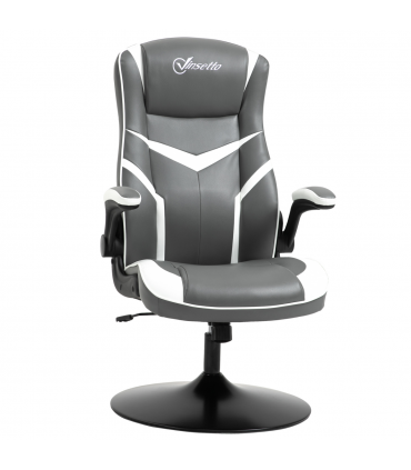 High Back Computer Gaming Chair Video Game Chair with Swivel Base Grey