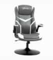 High Back Computer Gaming Chair Video Game Chair with Swivel Base Grey