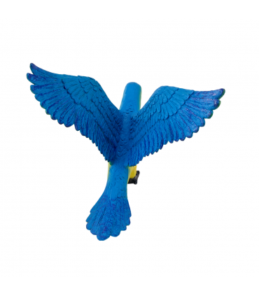 Blue Macaw Parrot Toy  Realistic Exotic Bird Model