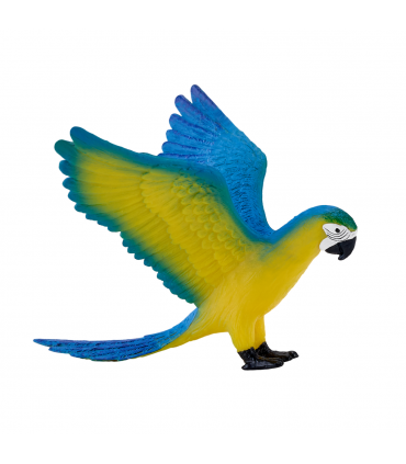 Blue Macaw Parrot Toy  Realistic Exotic Bird Model