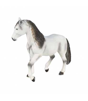Andalusian Grey Horse Toy  Realistic Equestrian Model