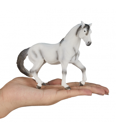 Andalusian Grey Horse Toy  Realistic Equestrian Model