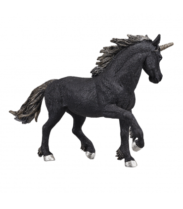 Dark Unicorn Toy  Fantasy Mythical Creature Figure