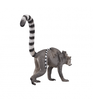 Lemur with Baby Toy  Realistic Rainforest Wildlife Figure