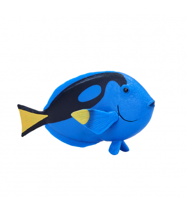 Blue Tang Fish Toy  Realistic Ocean Animal Figurine