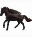 Dark Pegasus Toy  Fantasy Winged Horse Figurine