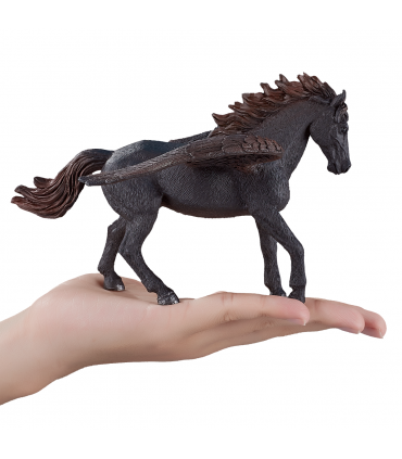 Dark Pegasus Toy  Fantasy Winged Horse Figurine