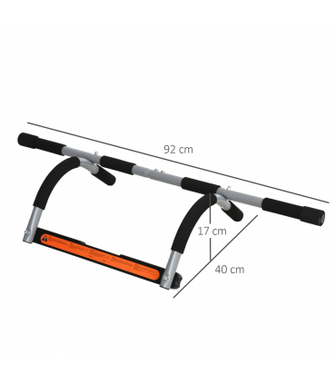 Indoor Fitness Door Horizontal Bar Pull-ups Home Gym Upper Body Workout HOMCOM