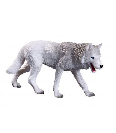 Arctic Wolf Toy  Realistic Wildlife Animal Figure