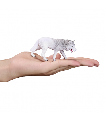 Arctic Wolf Toy  Realistic Wildlife Animal Figure