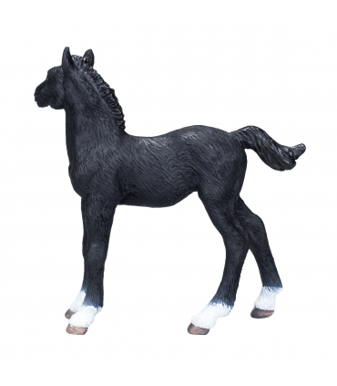 Hanoverian Foal Black  Realistic Equestrian Figurine