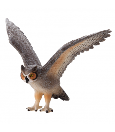 Great Horned Owl Toy  Realistic Bird of Prey Model