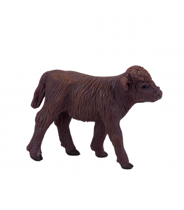 Highland Calf Toy  Realistic Farm Animal Figurine