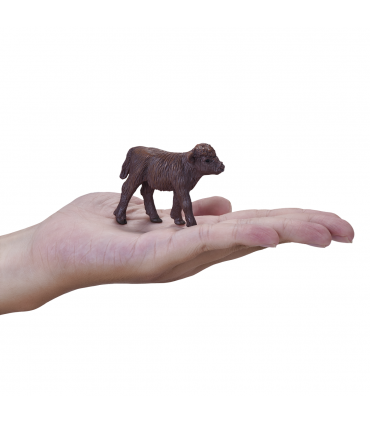 Highland Calf Toy  Realistic Farm Animal Figurine