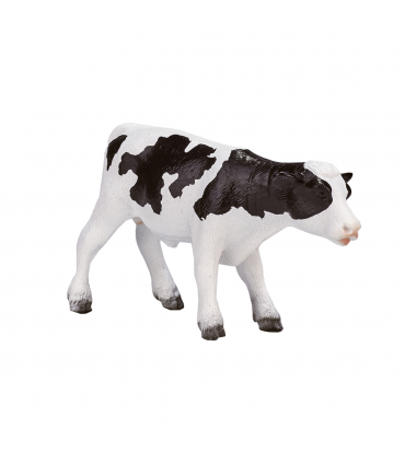 Holstein Calf Standing Toy  Realistic Farm Animal Figurine