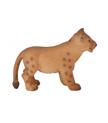 Lion Cub Standing Toy  Realistic Big Cat Figurine