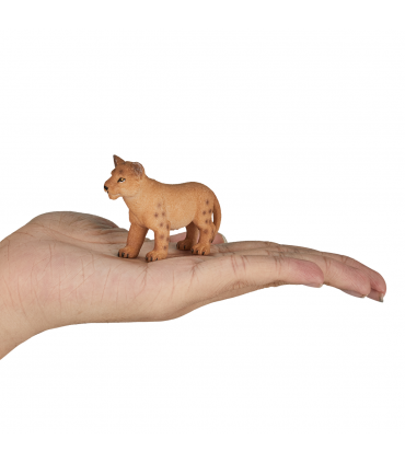 Lion Cub Standing Toy  Realistic Big Cat Figurine