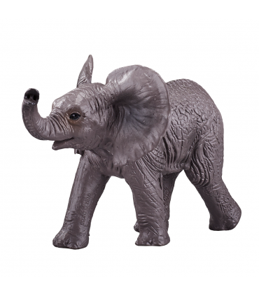 African Elephant Calf Toy  Realistic Wildlife Figurine