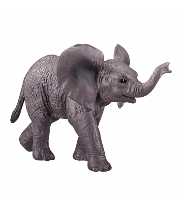 African Elephant Calf Toy  Realistic Wildlife Figurine