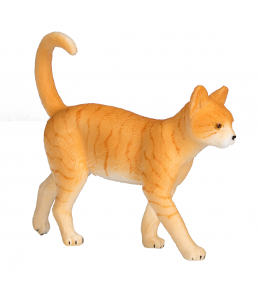 Ginger Tabby Cat Toy  Realistic Pet Figurine