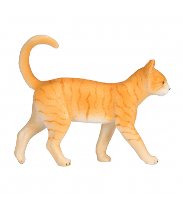 Ginger Tabby Cat Toy  Realistic Pet Figurine