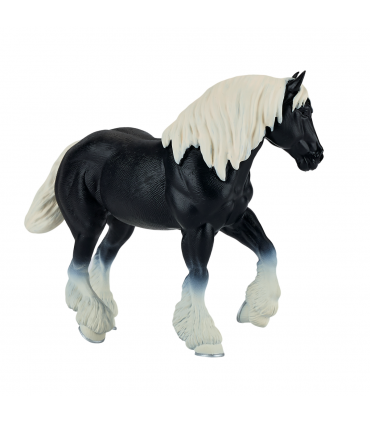 Clydesdale Horse Black Toy  Realistic Equestrian Figurine