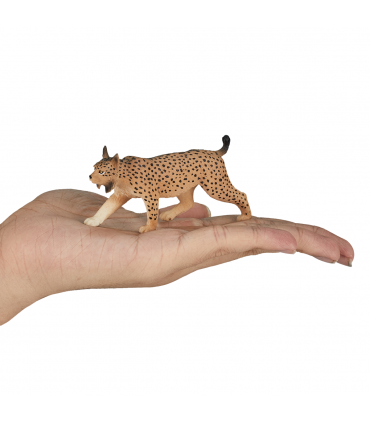 Iberian Lynx Toy  Realistic Wildlife Animal Figurine