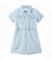 Kids' Onesie with Short Sleeves Soft Blue 92