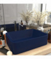 vidaXL Luxury Wash Basin Matt Dark Blue 41x30x12 cm Ceramic