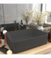 Luxury Wash Basin Matt Dark Grey 41x30x12 cm Ceramic