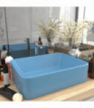 Luxury Wash Basin Matt Light Blue 41x30x12 cm Ceramic