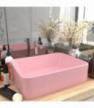 vidaXL Luxury Wash Basin Matt Pink 41x30x12 cm Ceramic