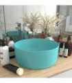 vidaXL Luxury Wash Basin Round Matt Light Green 40x15 cm Ceramic
