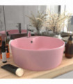 vidaXL Luxury Wash Basin with Overflow Matt Pink 36x13 cm Ceramic