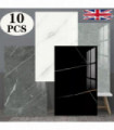 10x Marble Tiles Sticker Self-Adhesive Stick On Kitchen Home Wall Bathroom Decor
