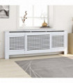 MDF Radiator Cover White 205 cm