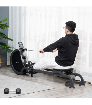 Magnetic Foldable Rower w/ 16-Level Adjustable Resistance for Home, Gym