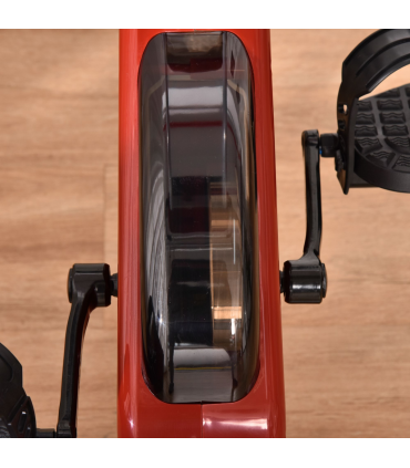 Magnetic Resistance Exercise Bike Foldable LCD Adjustable Seat Red HOMCOM