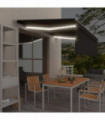Manual Retractable Awning with Blind&LED 4x3m Anthracite