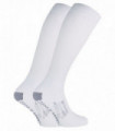 Medalin Saphena - 2 Pack Below Knee with Grips (BKG) (L / White)