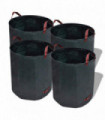 Garden Waste Bag Dark Green 4 pcs 120 L 150 g/sqm
