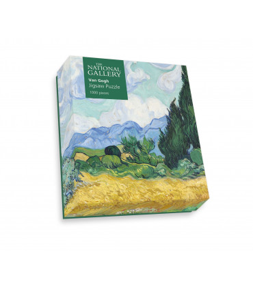 A Wheatfield, with Cypresses - National Gallery 1000 Piece Jigsaw Puzzle