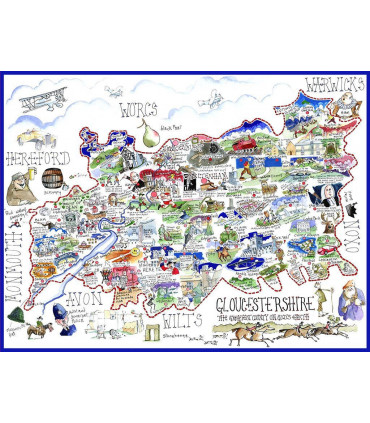 Gloucestershire - Tim Bulmer 1000 piece Jigsaw