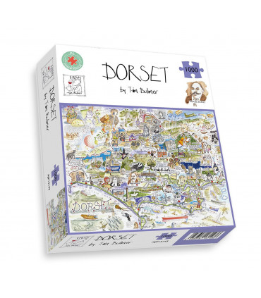 Map of Dorset - Tim Bulmer 1000 Piece Jigsaw Puzzle