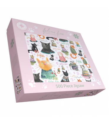 Feline Fine 500 Piece Jigsaw Puzzle